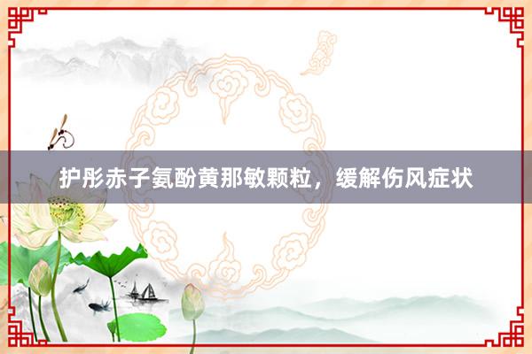 护彤赤子氨酚黄那敏颗粒，缓解伤风症状